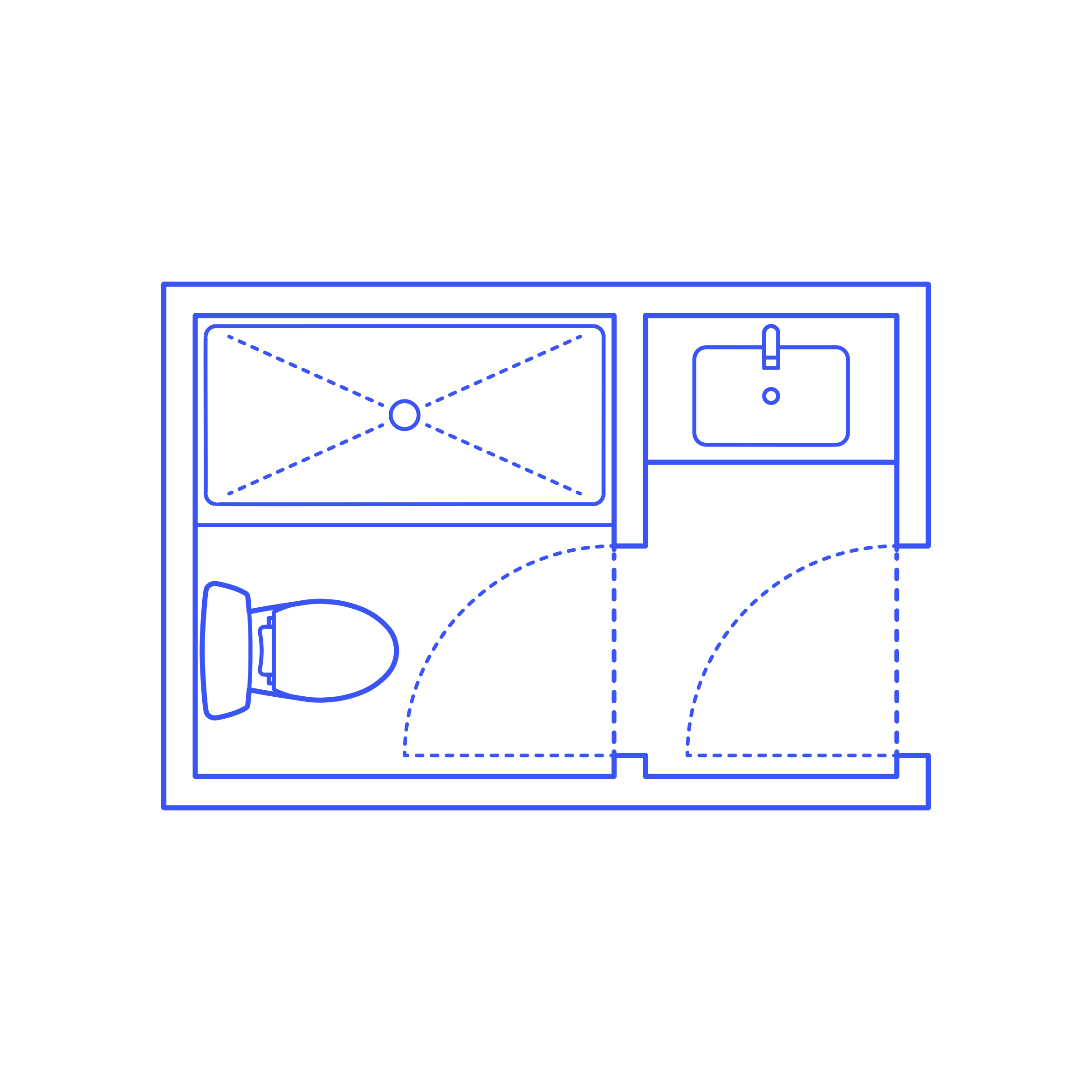 Layouts Bathrooms Three Quarter Split 2 Wall Sketch Svg Vector Free Vectors